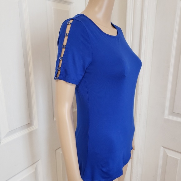 NEW! Spense| Short Button Sleeve Top - S - Picture 7 of 9